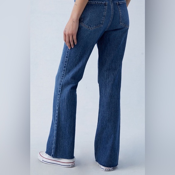 PacSun Eco Stretch Dark Indigo High Waisted Bootcut Jeans - Picture 5 of 7